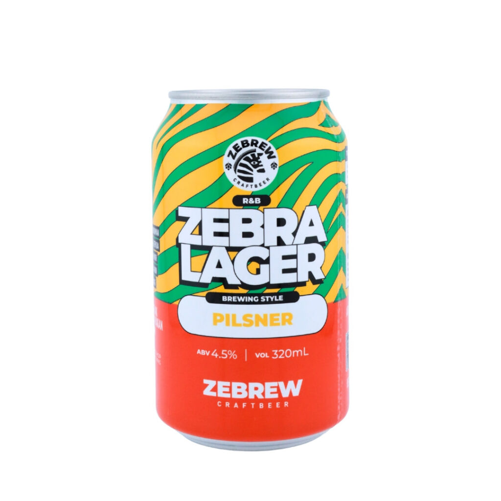Zebrew Zebra Lager Pilsner (320ml)