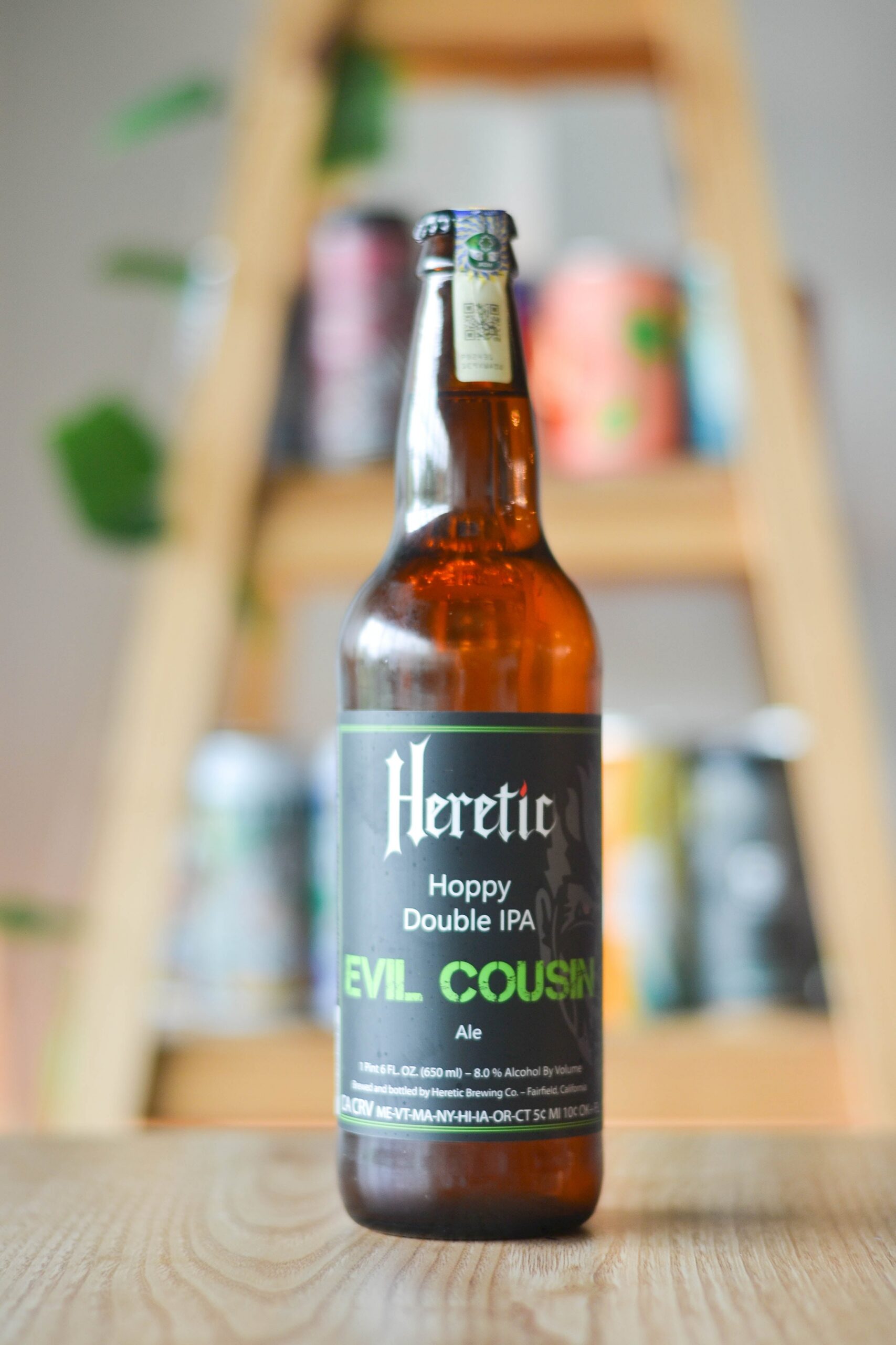Heretic Evil Cousin Double IPA (650ml)(BOTTLE)